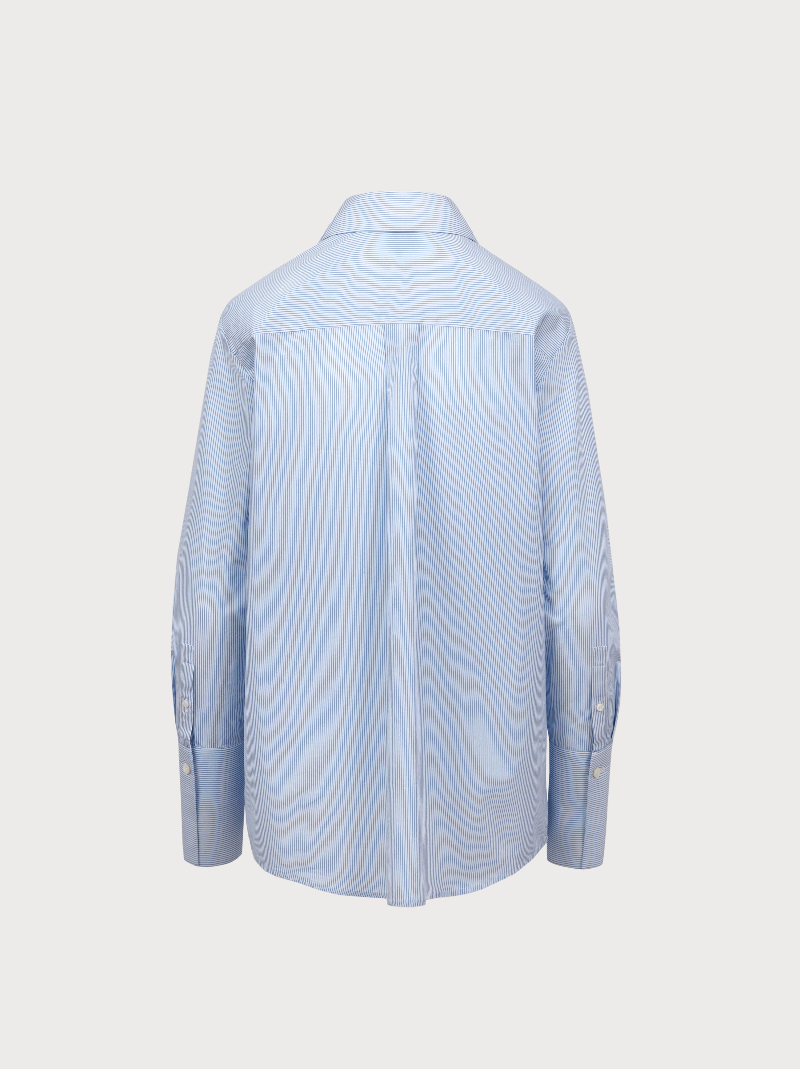 Light blue shirt on a white background