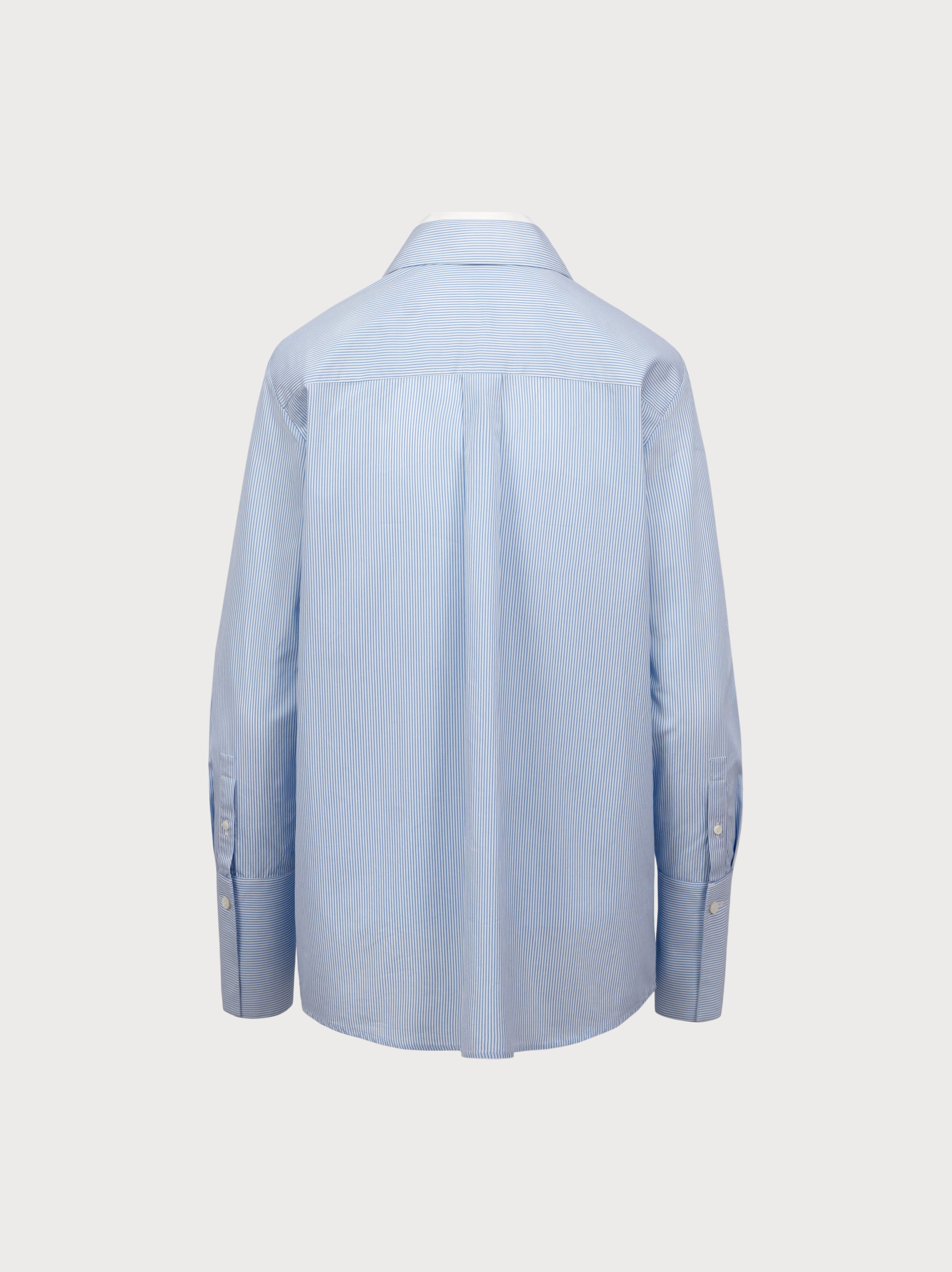 Light blue shirt on a white background