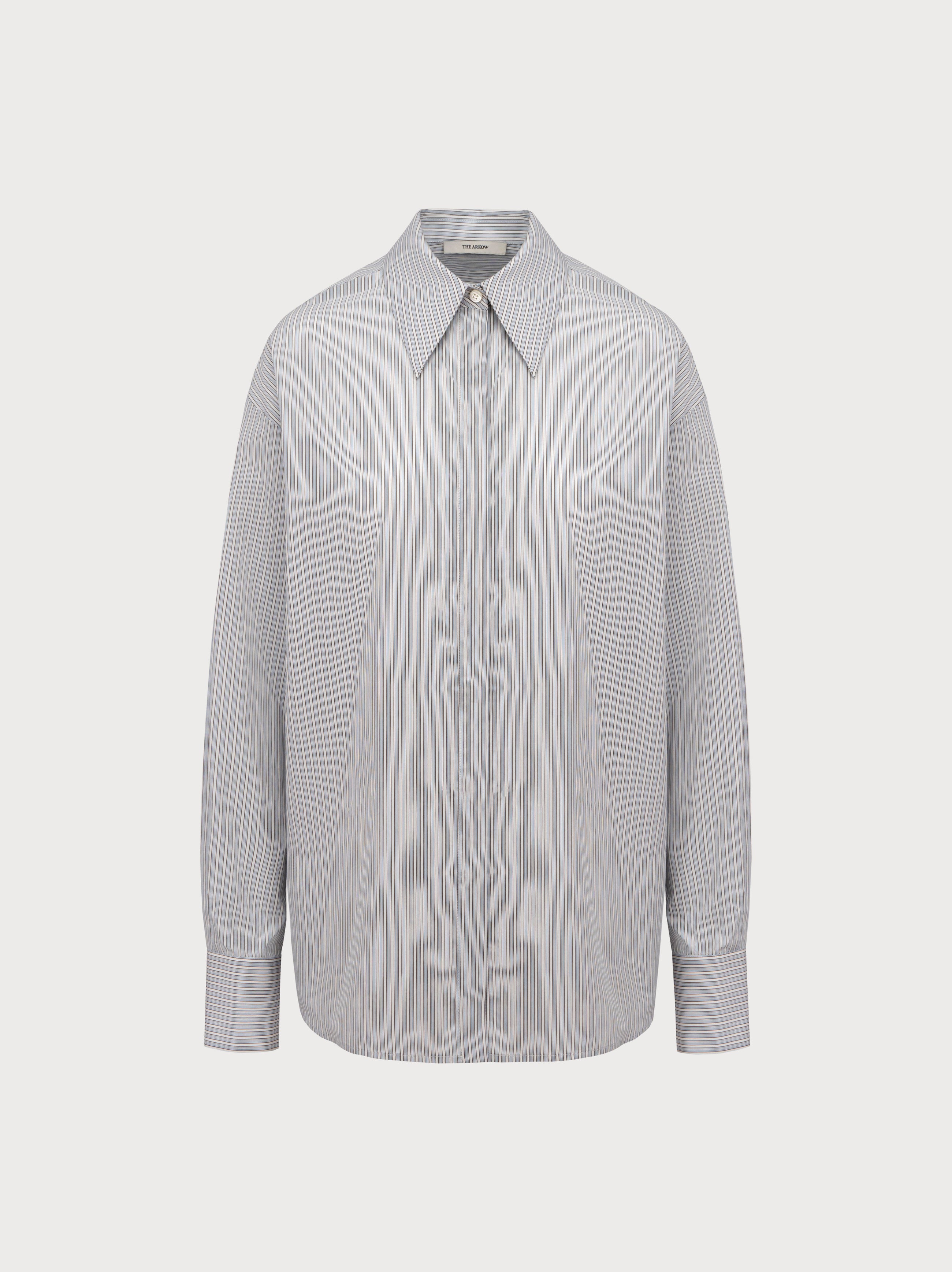 Gwen Shirt in Striped Cotton
