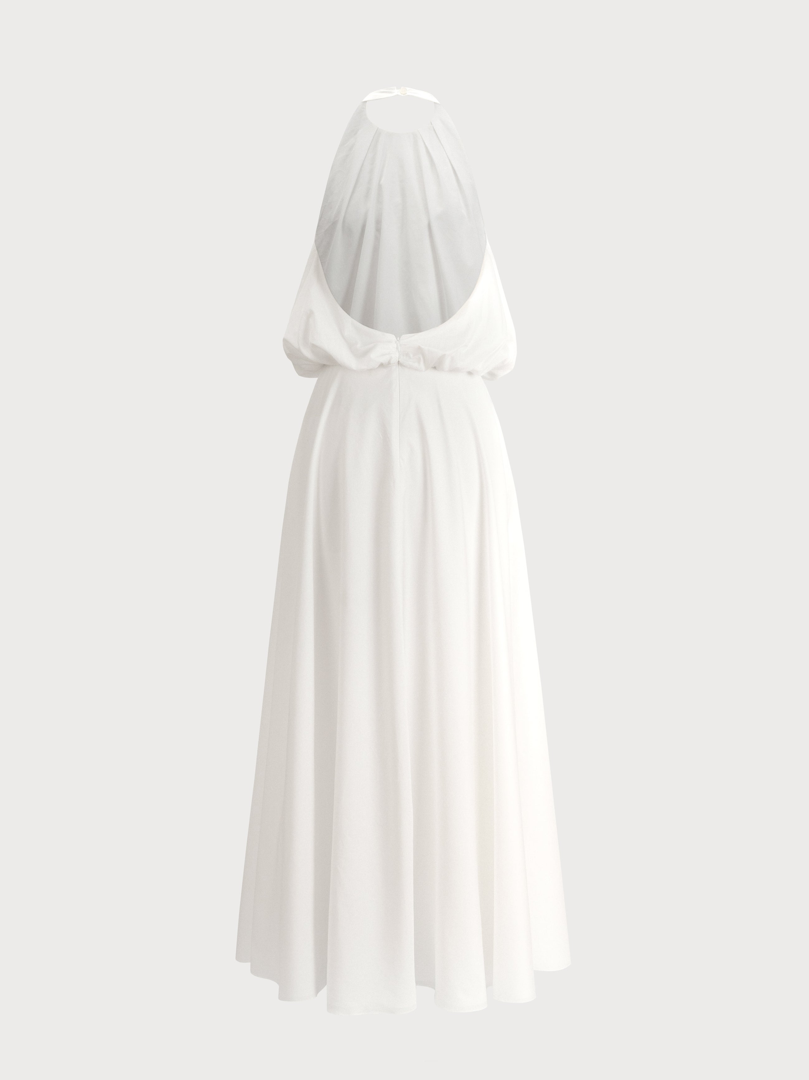 Lily Dress in White Cotton