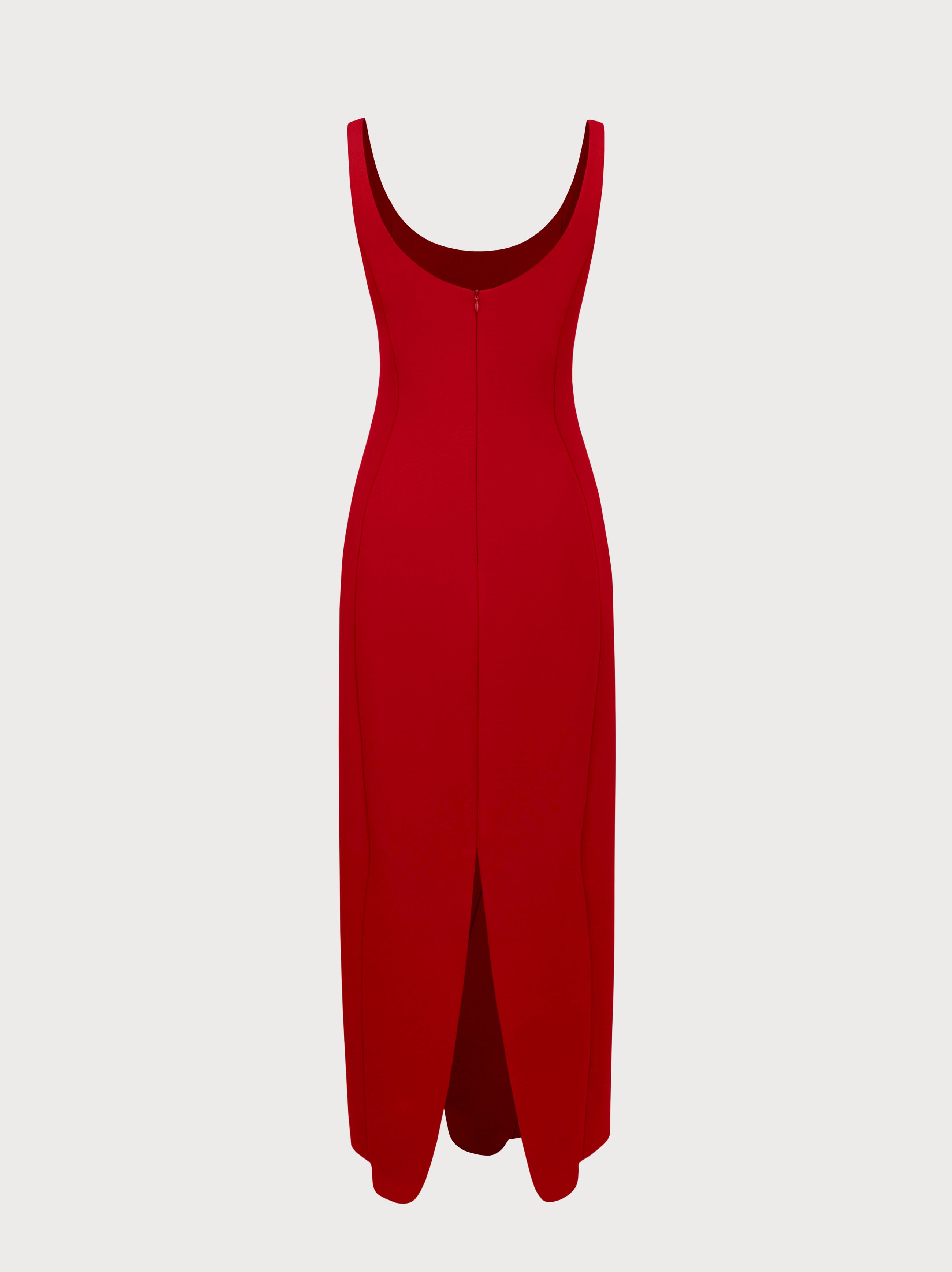Milo Dress in Red Virgin Wool