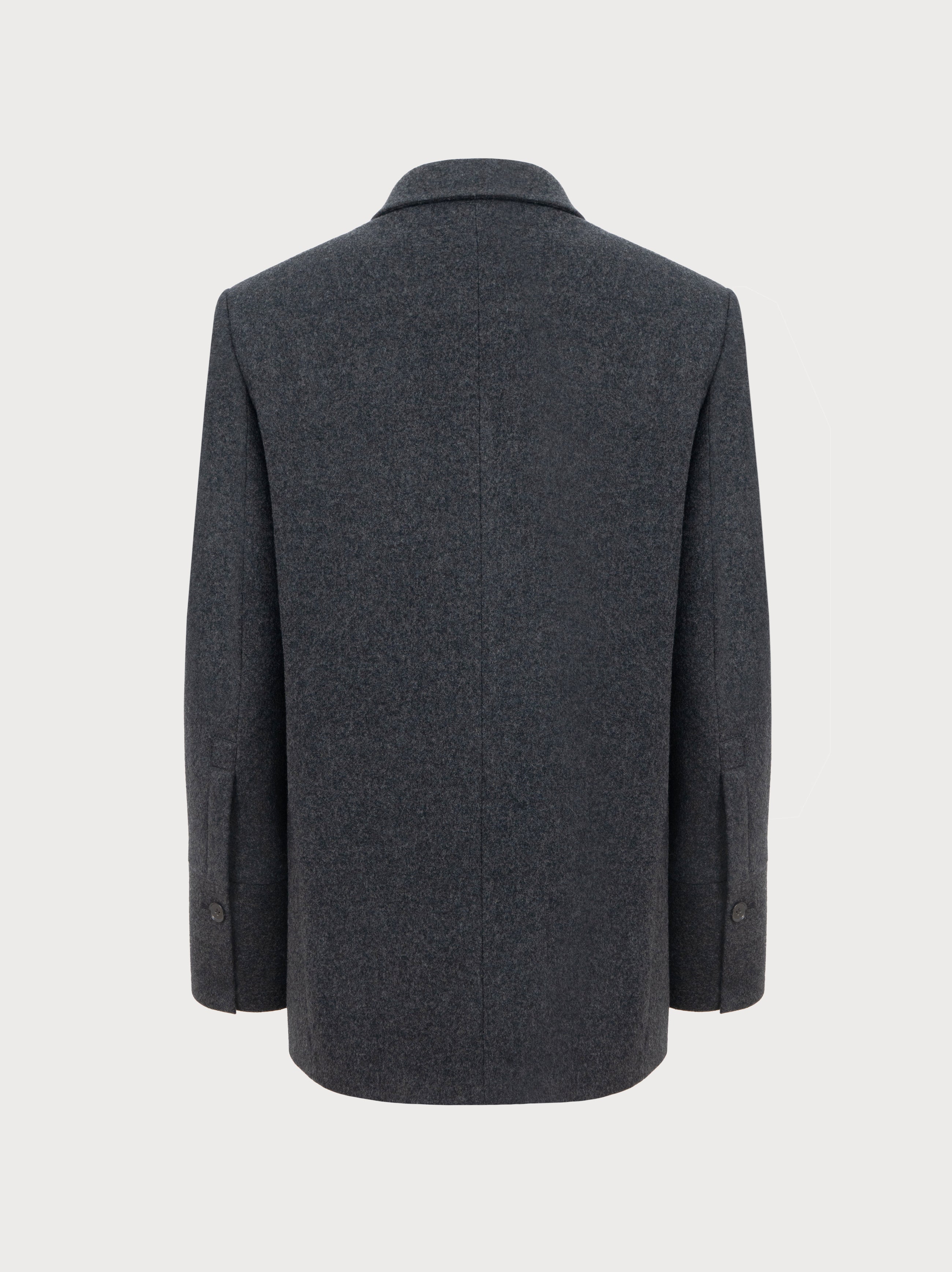 Olivia Blazer in Grey Virgin Wool
