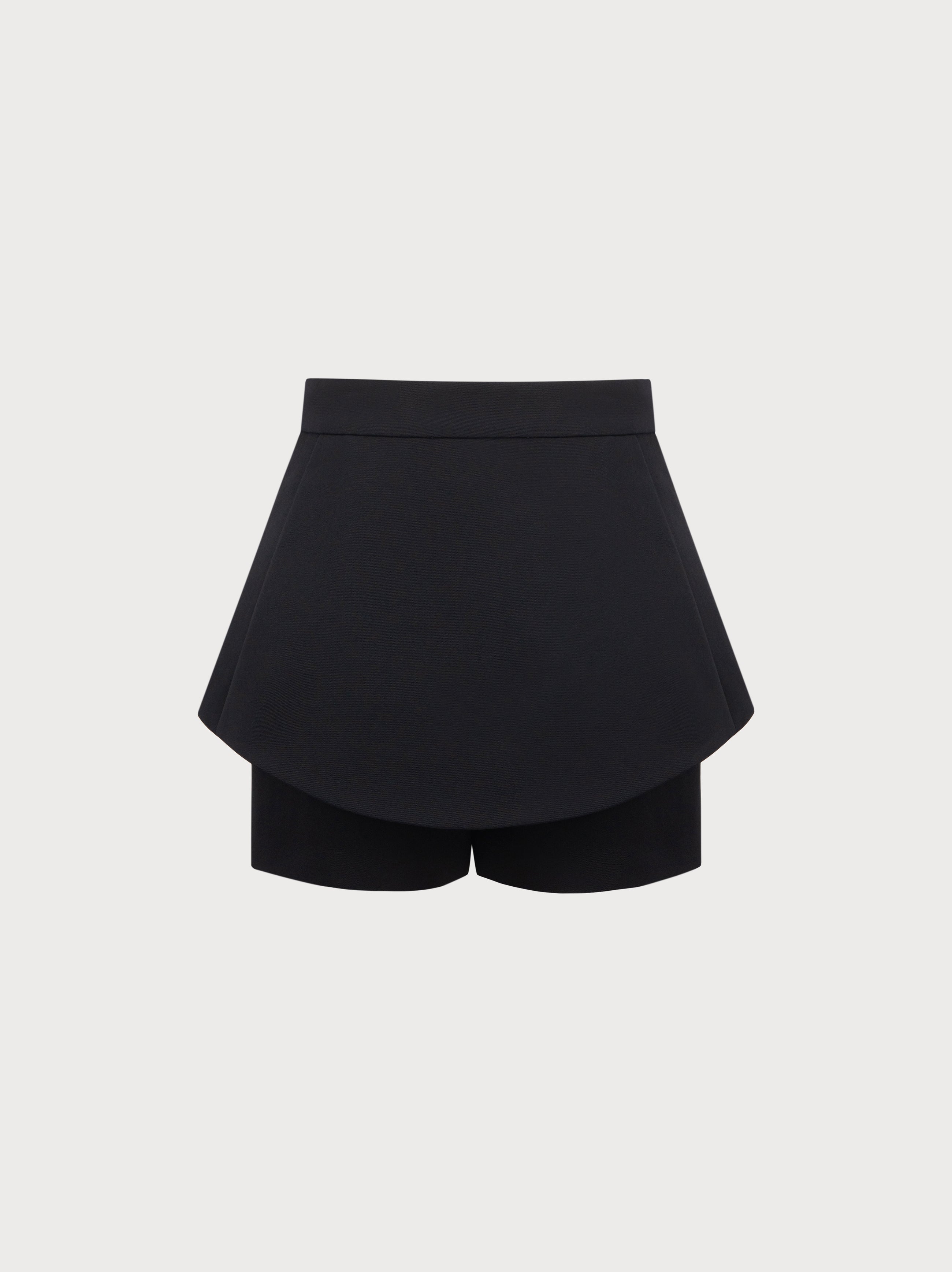 Black Skort on a light gray background