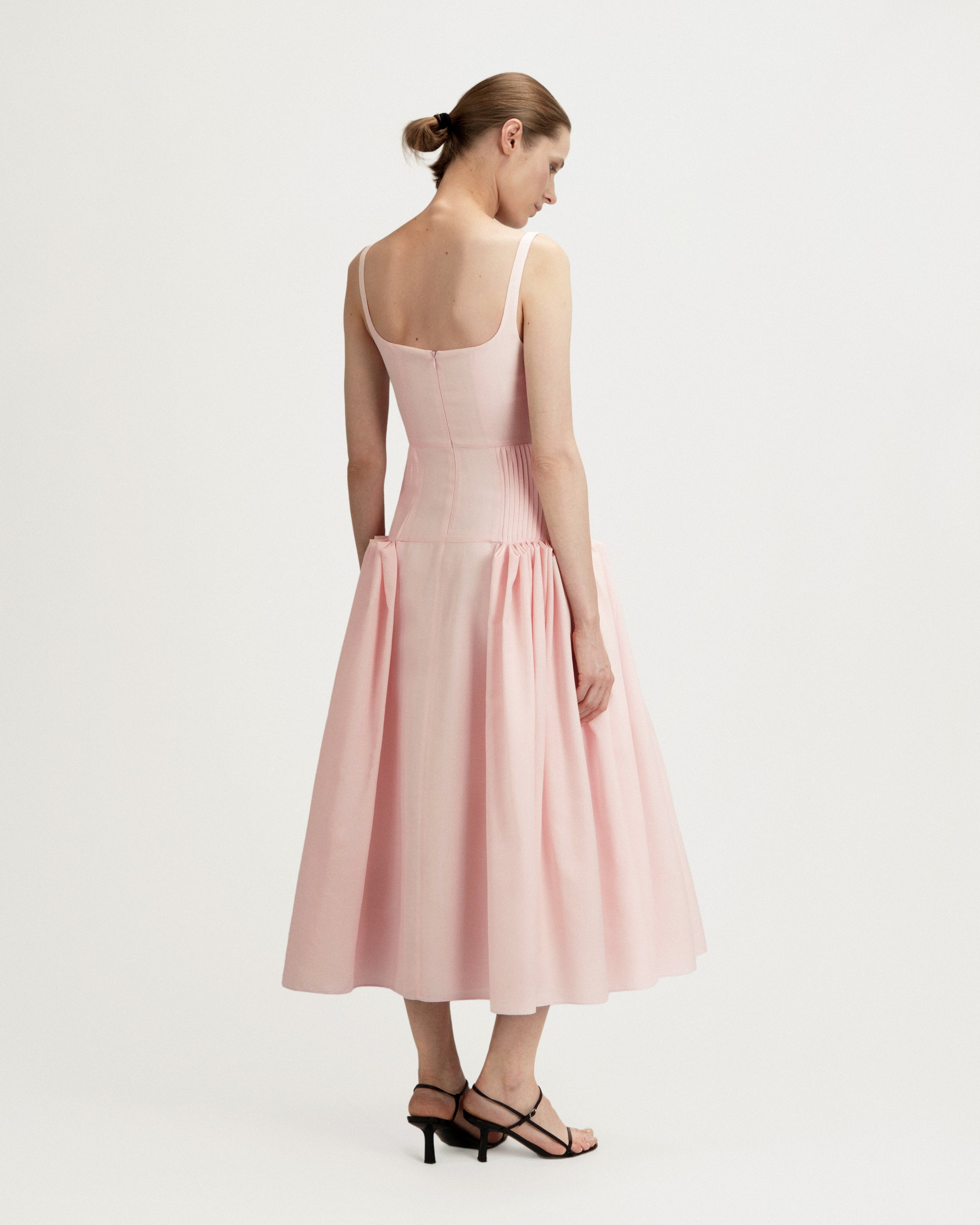 Sienna Dress in Pink Viscose