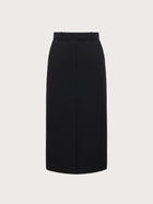Black pencil skirt on a white background