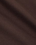 Aurora Dress in Brown Virgin Wool - fabric texture close-up