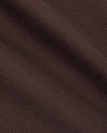 Aurora Dress in Brown Virgin Wool - fabric texture close-up