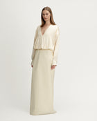 Aurora Dress in Ivory Silk Blend