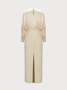 Aurora Dress in Ivory Silk Blend