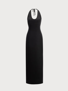Cara Dress in Black Silk