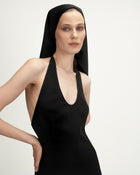 Cara Dress in Black Silk