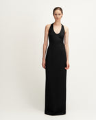 Cara Dress in Black Silk