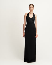 Cara Dress in Black Silk