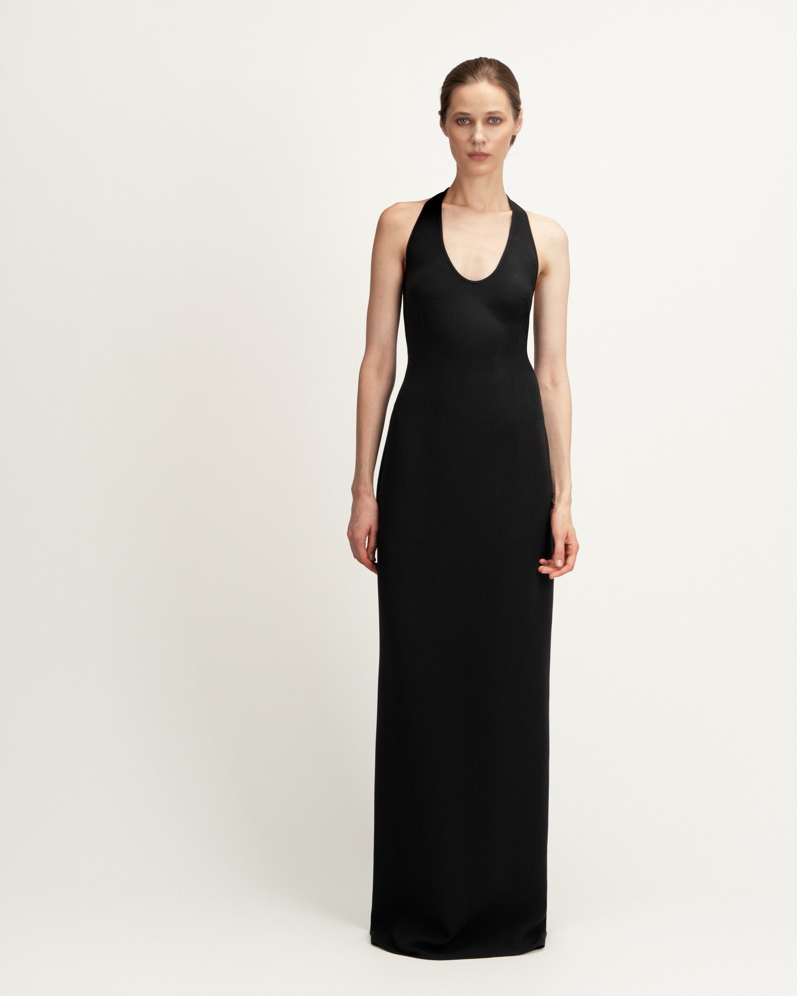 Cara Dress in Black Silk