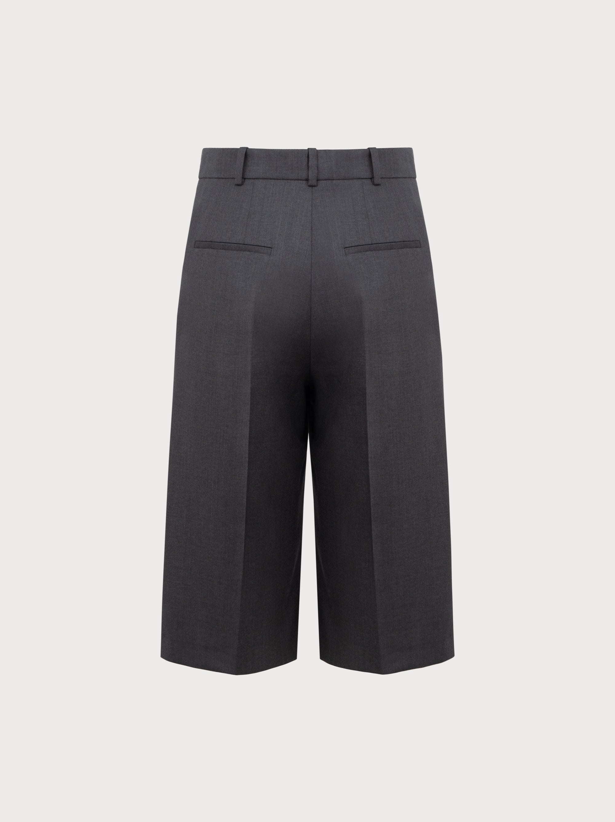 Dark gray pants on a light gray background