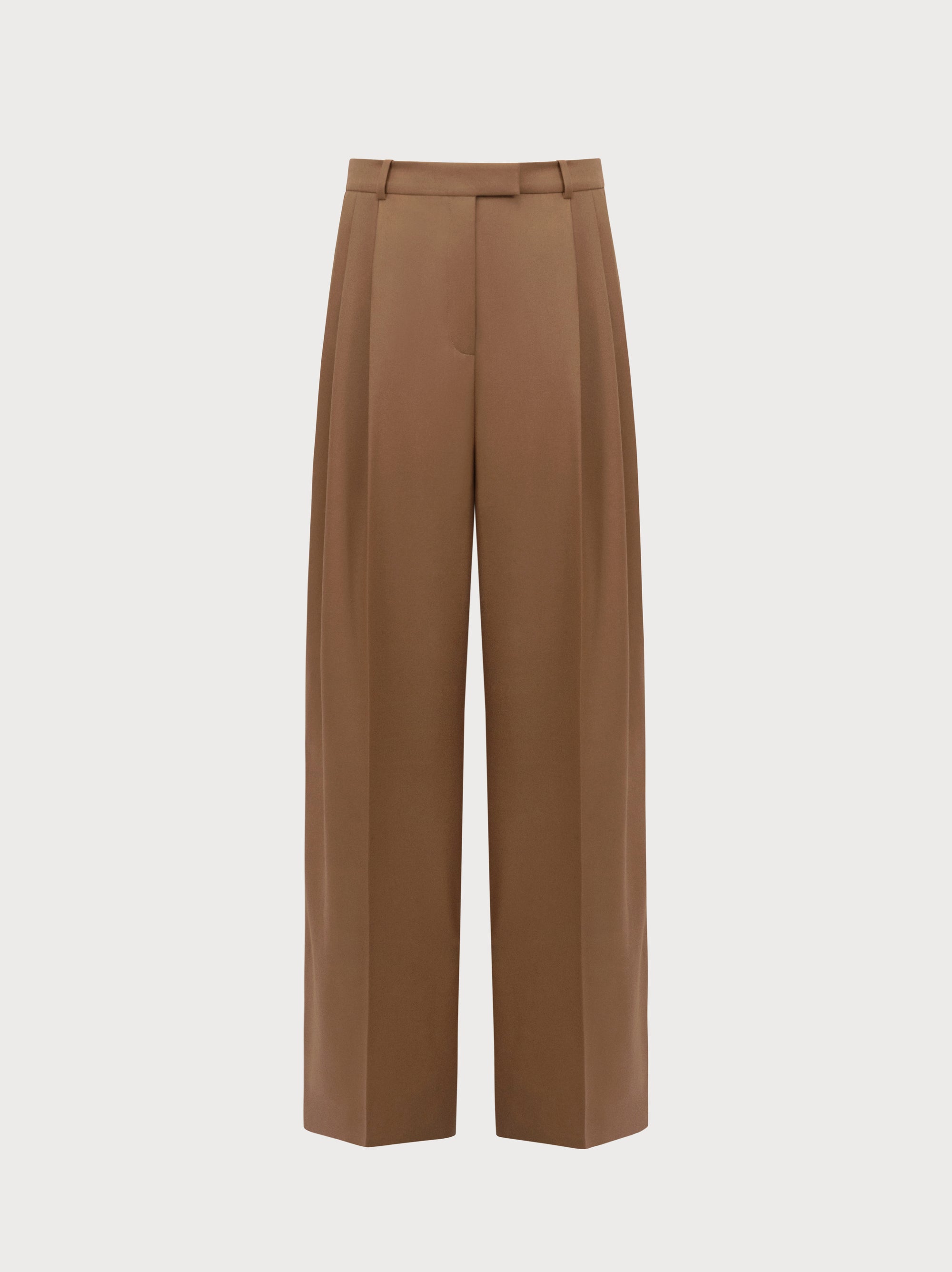 Cruz Trousers in Camel Merino Wool