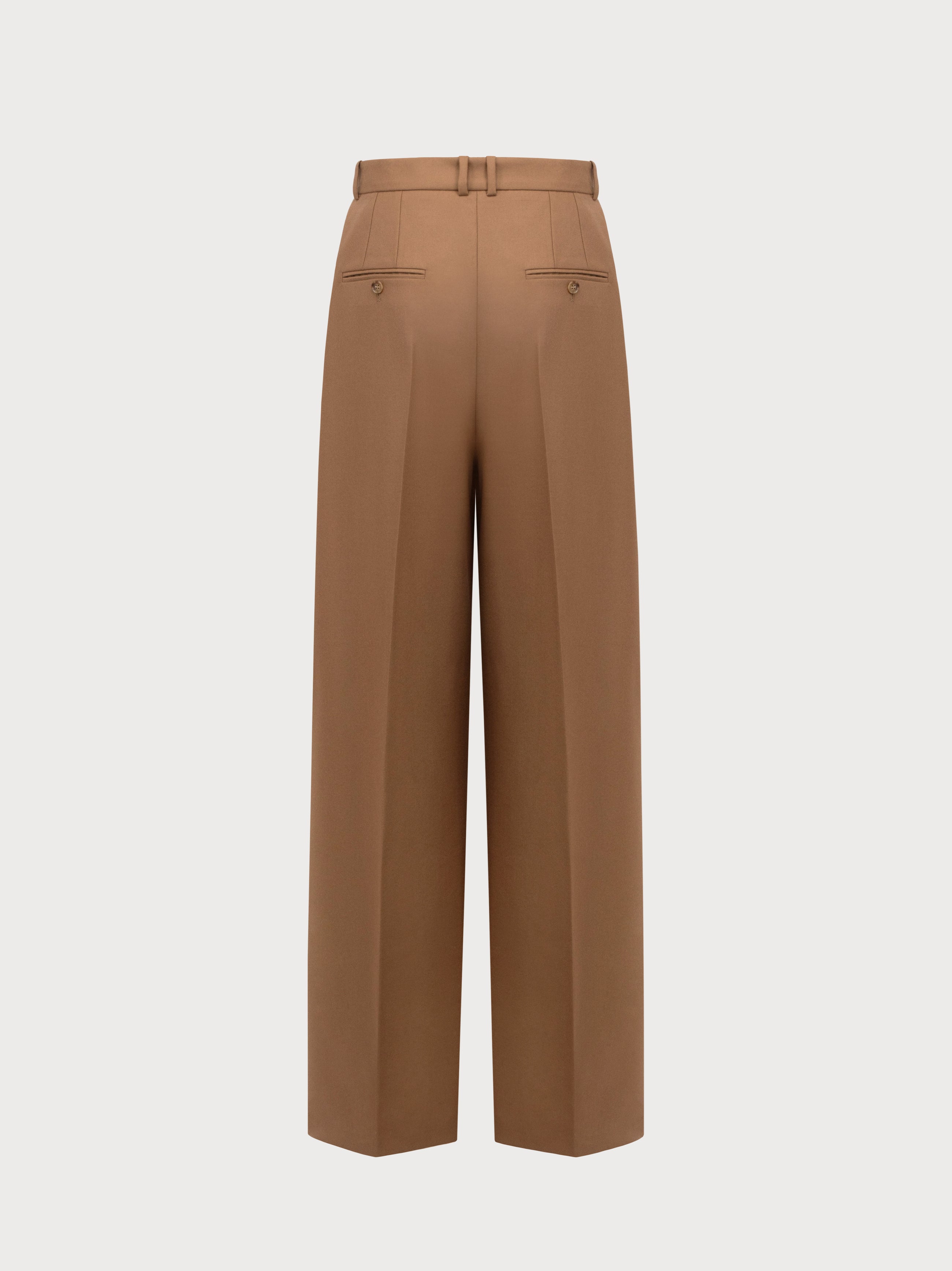 Cruz Trousers in Camel Merino Wool