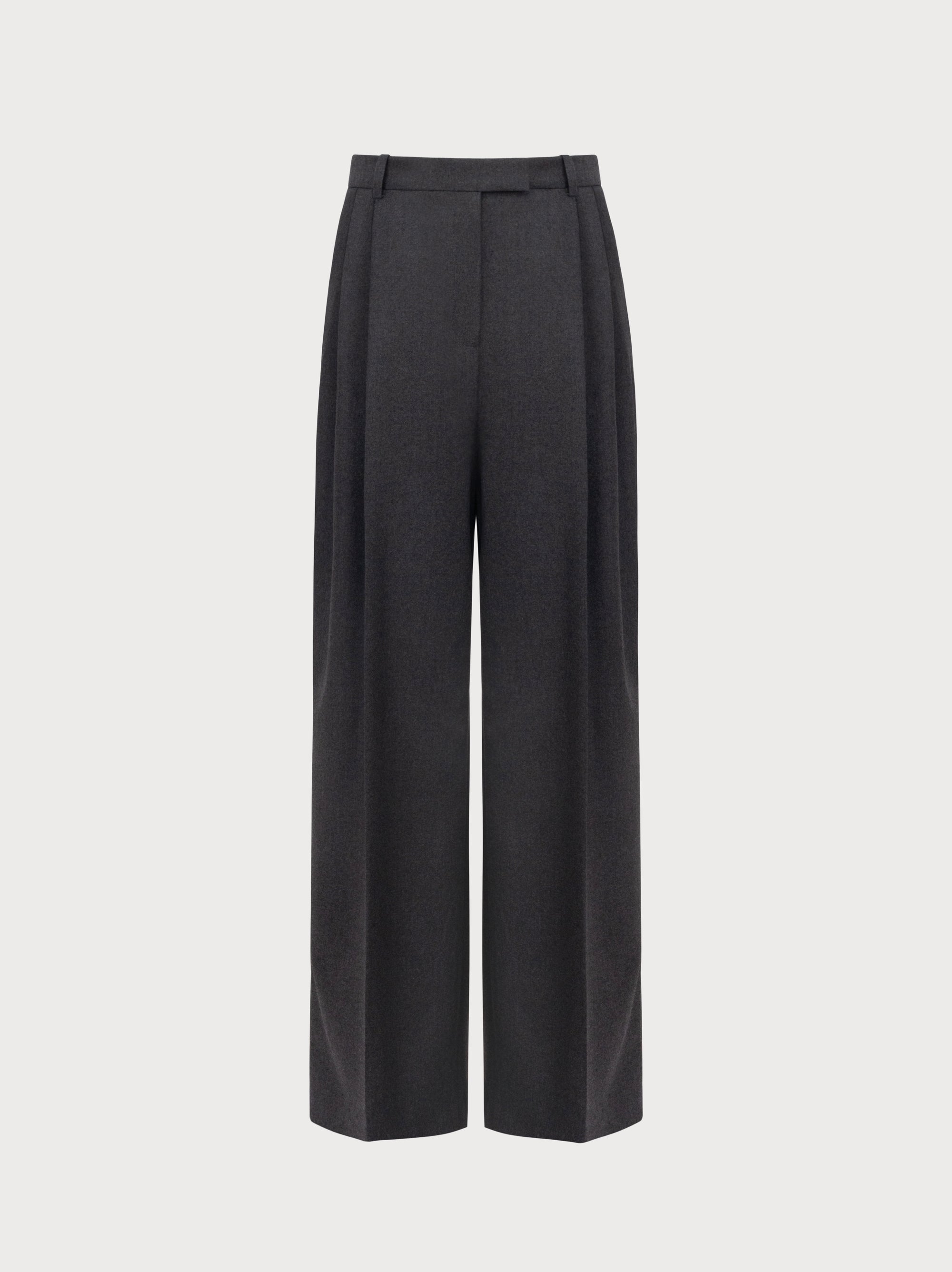 Cruz Trousers in Grey Merino Wool