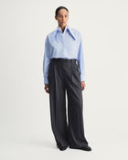 Cruz Trousers in Grey Merino Wool