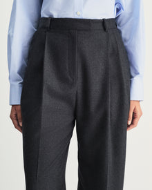 Cruz Trousers in Grey Merino Wool
