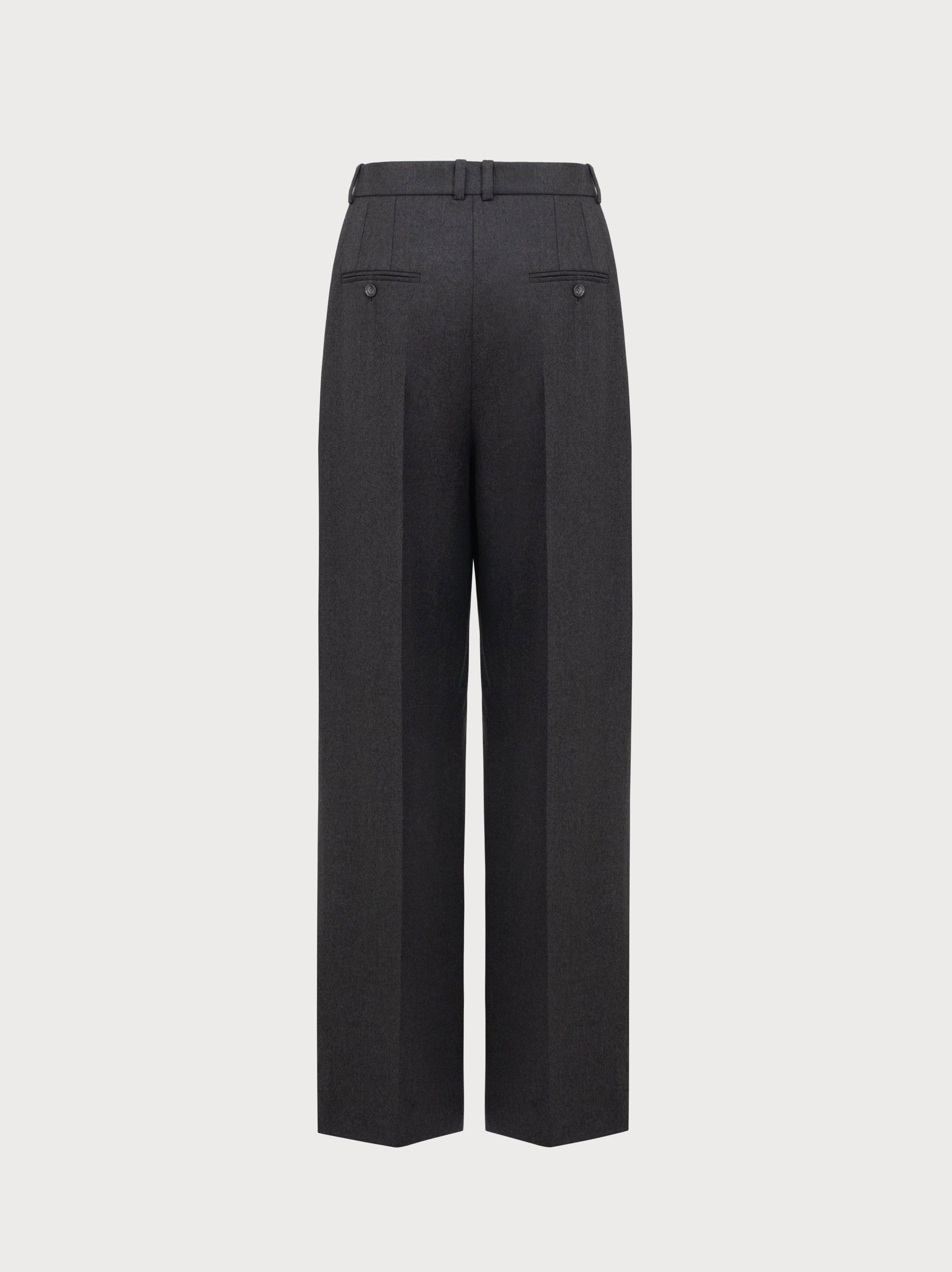 Cruz Trousers in Grey Merino Wool