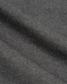 Cruz Trousers in Grey Merino Wool - fabric texture close-up