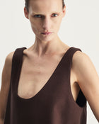 Estella Top in Brown Virgin Wool