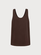 Estella Top in Brown Virgin Wool