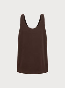 Estella Top in Brown Virgin Wool
