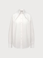 Eve Shirt in White Cotton