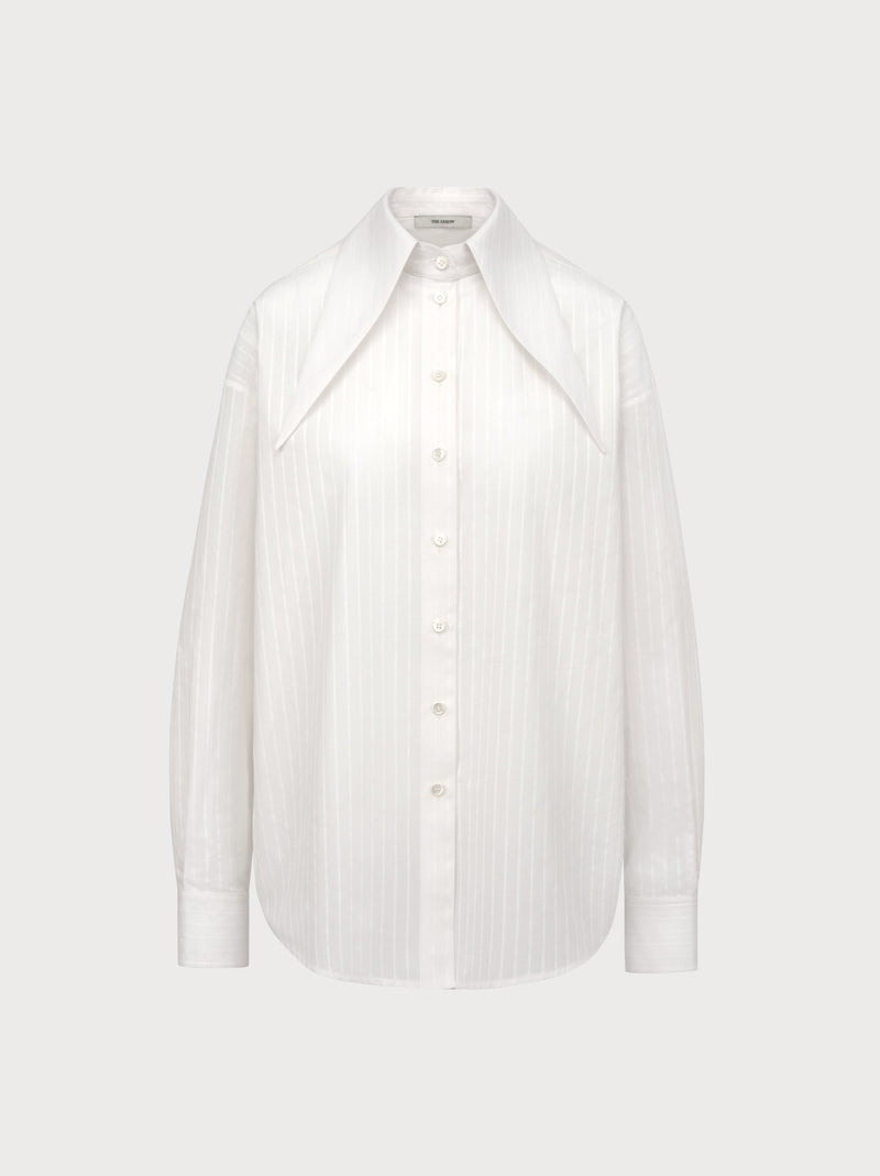 Eve Shirt in White Cotton