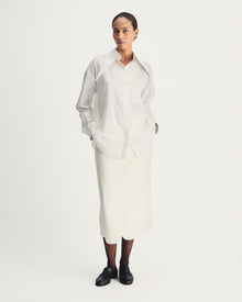 Eve Shirt in White Cotton