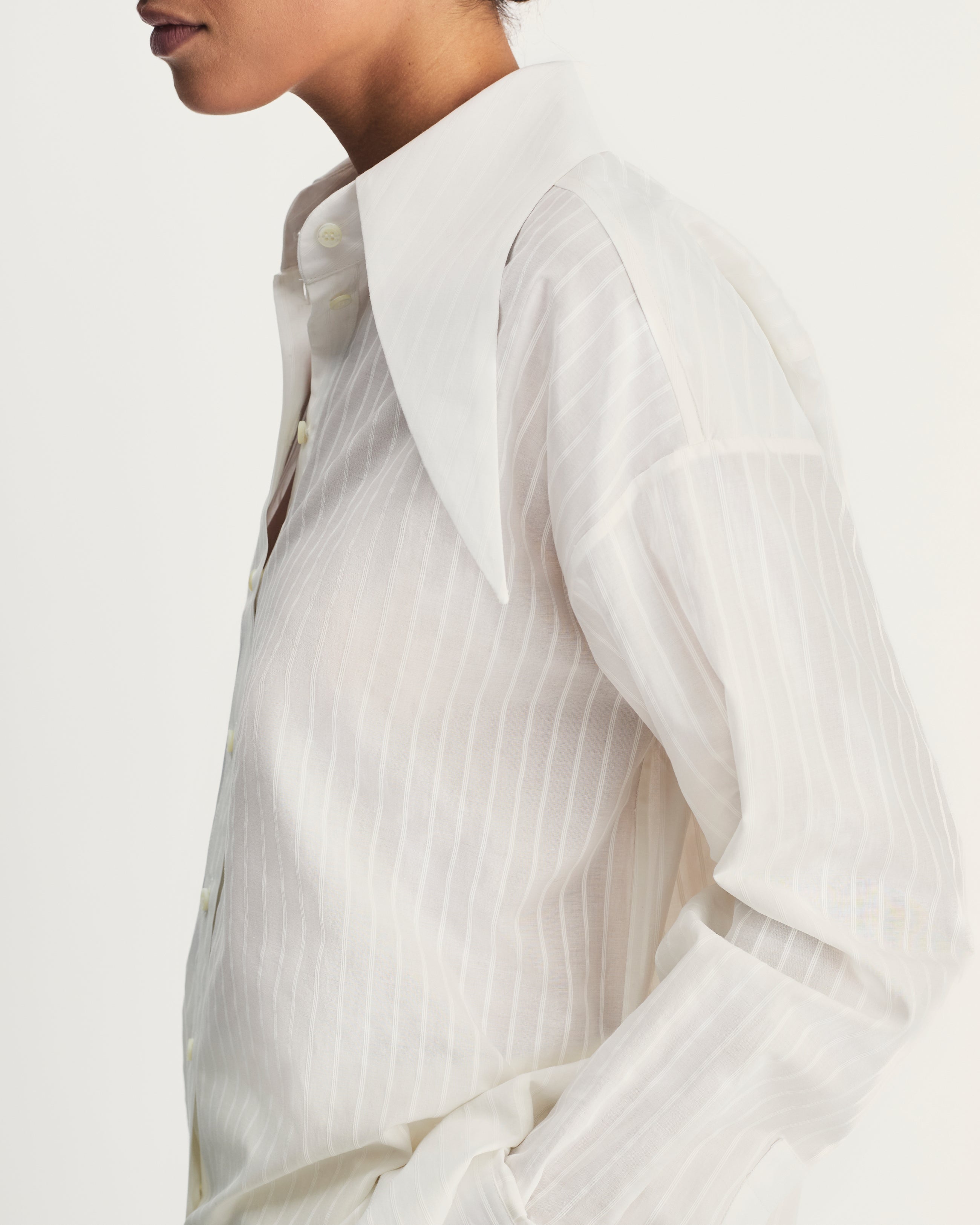 Eve Shirt in White Cotton