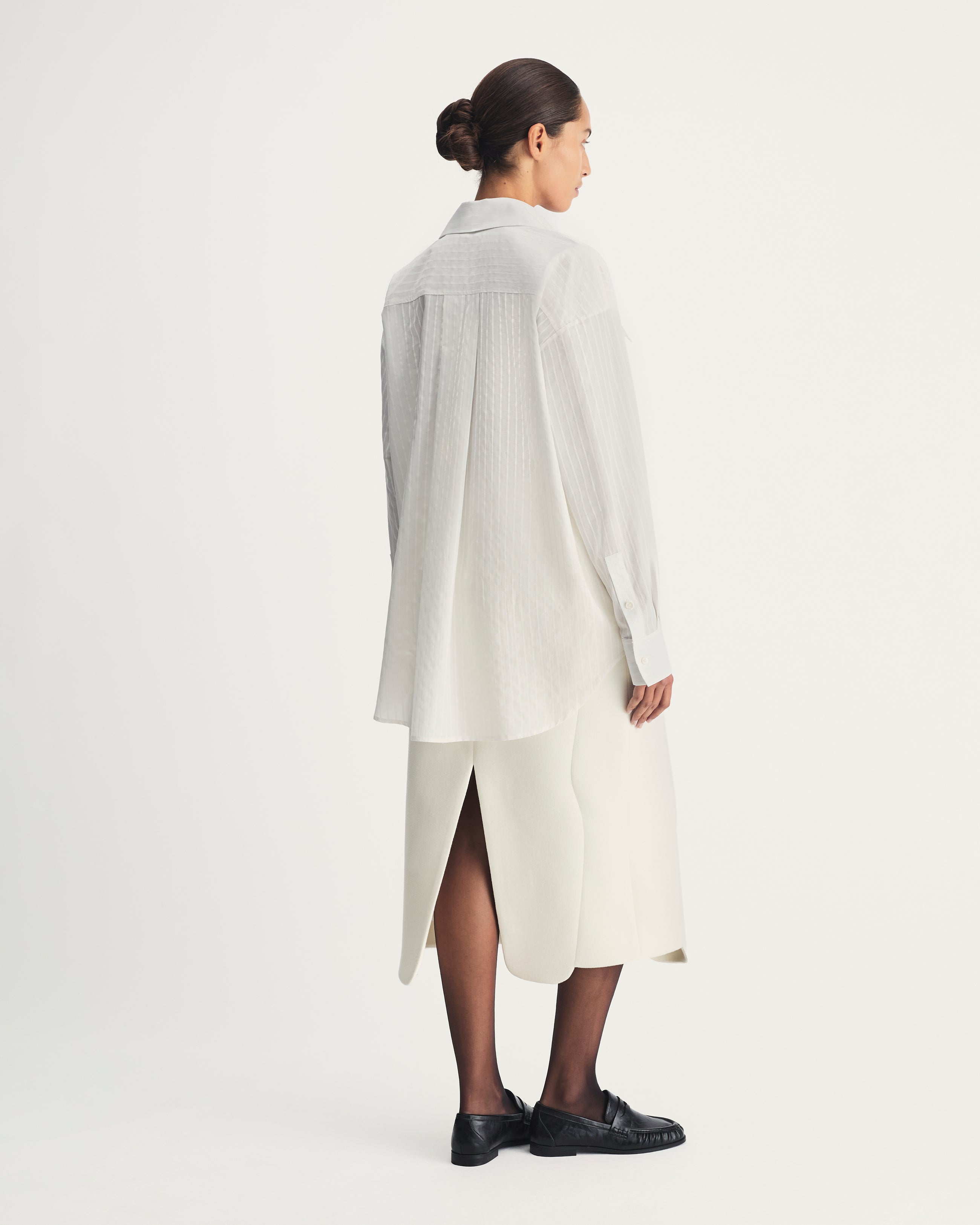 Eve Shirt in White Cotton