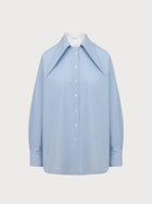 Faith Shirt in Blue Cotton
