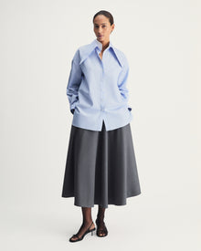 Faith Shirt in Blue Cotton