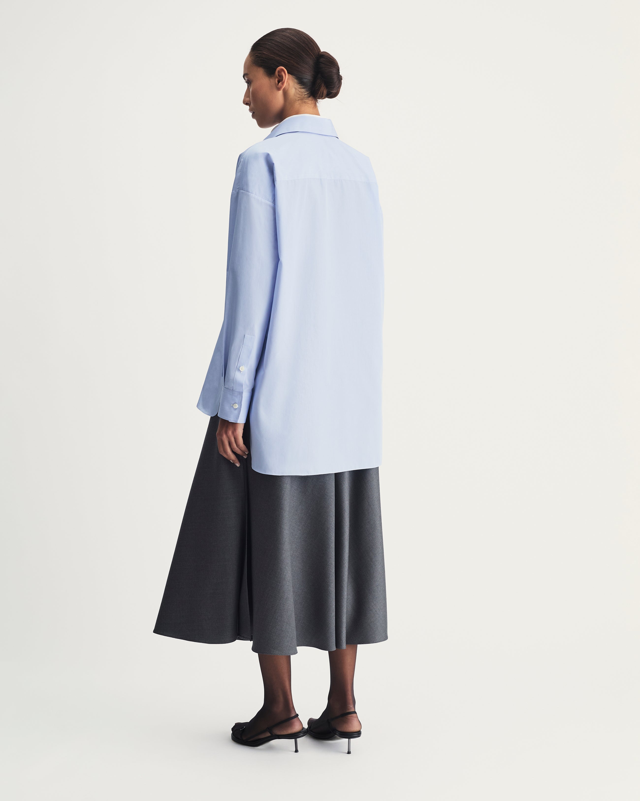 Faith Shirt in Blue Cotton