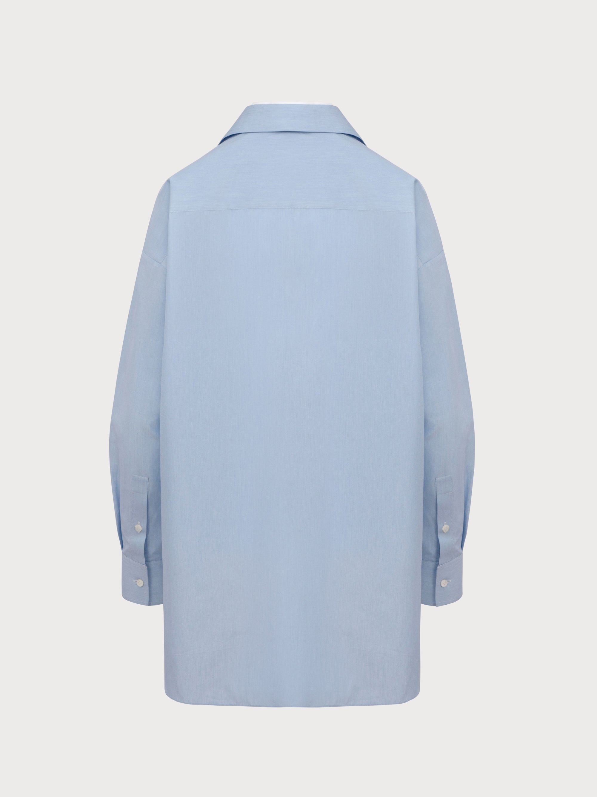 Faith Shirt in Blue Cotton