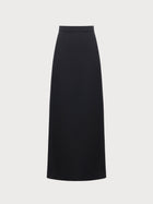 Black skirt on a light gray background