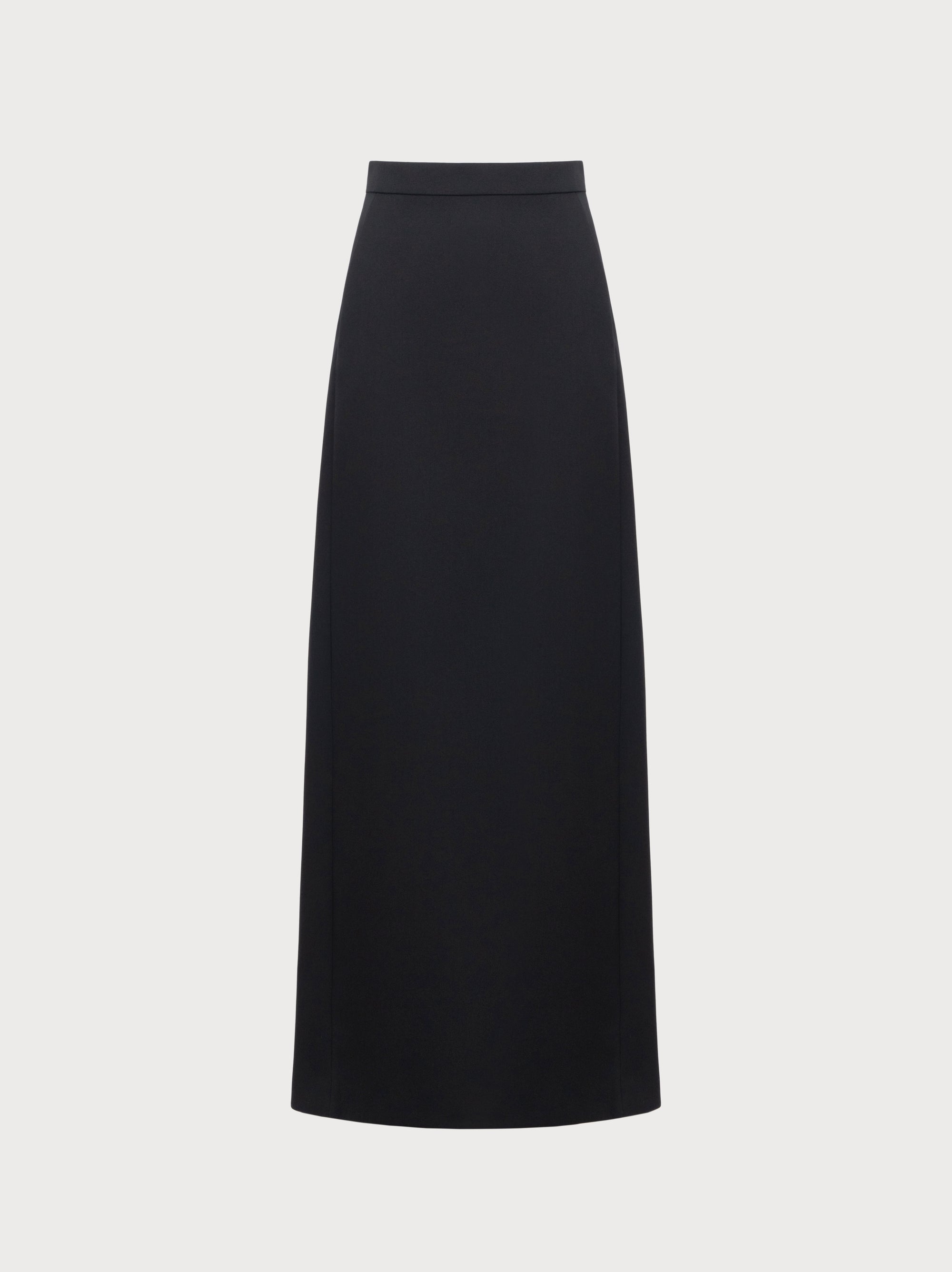 Black skirt on a light gray background