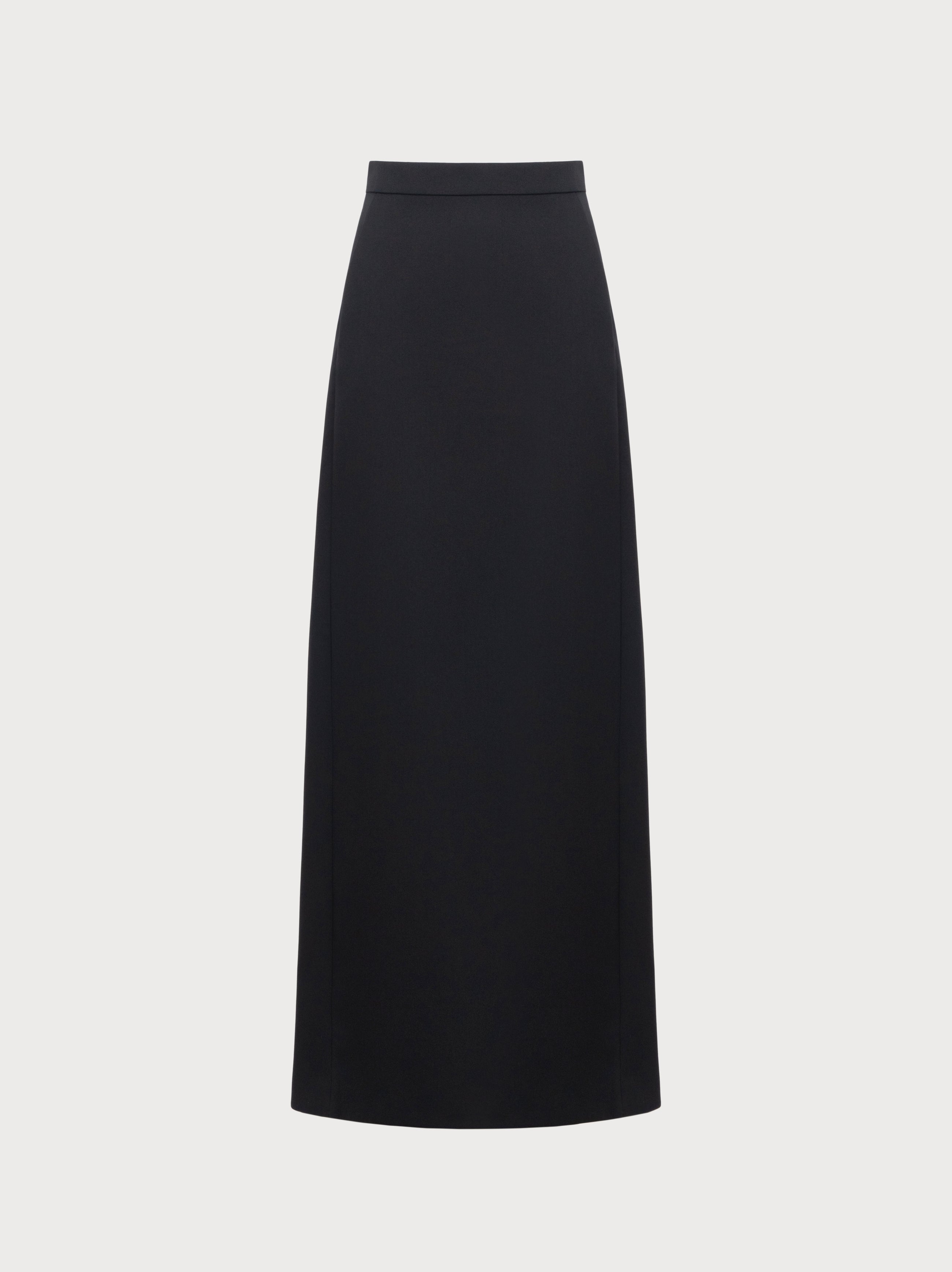 Black skirt on a light gray background