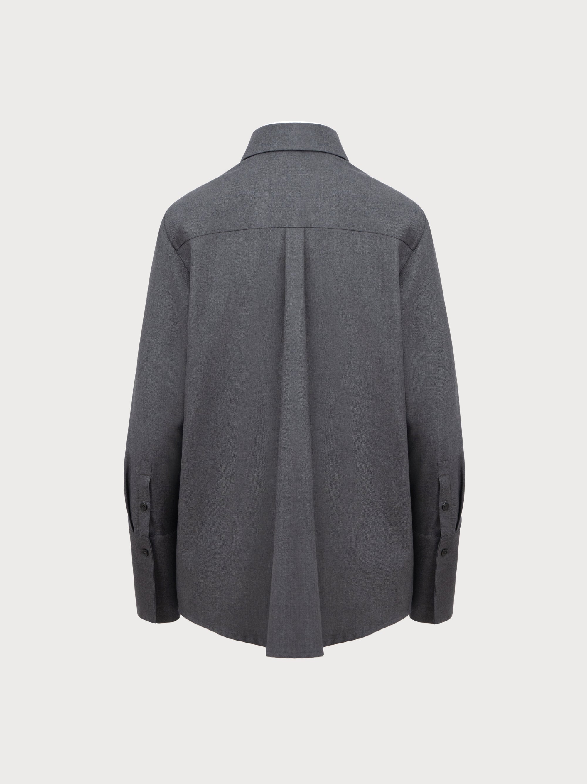 Gray shirt on a white background