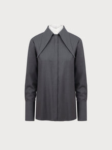 Gray shirt on a white background