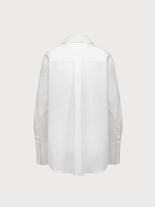 White shirt on a light gray background