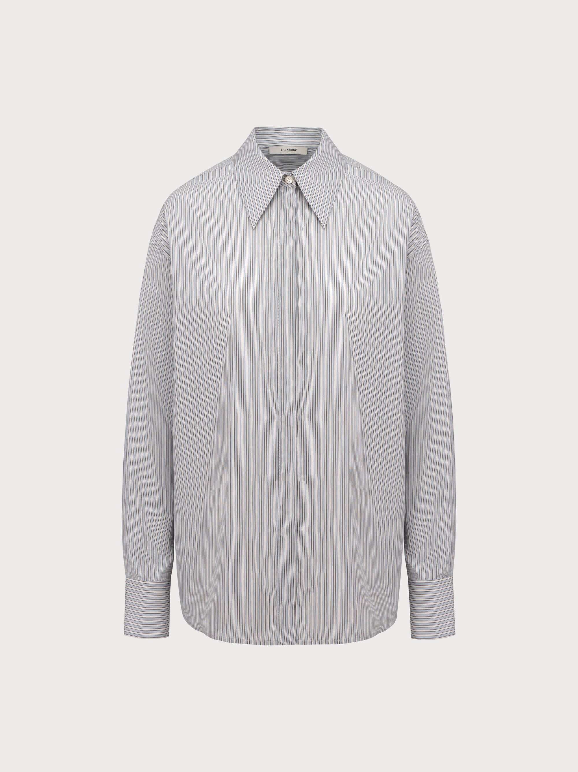 Gwen Shirt in Striped Cotton