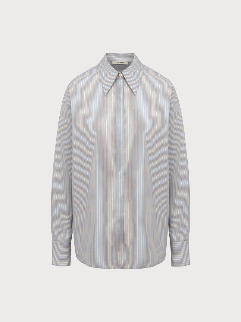 Gwen Shirt in Striped Cotton