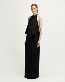 Harper Dress in Black Silk