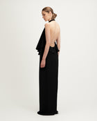 Harper Dress in Black Silk