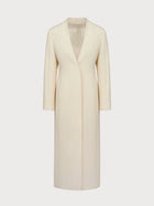 Helena Coat in Ivory Virgin Wool