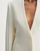 Helena Coat in Ivory Virgin Wool